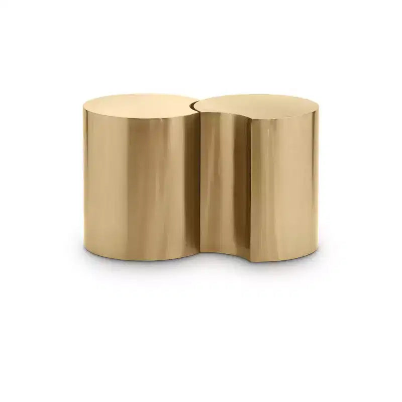 Black Terrazzo Patterned Iron End Table with Modular Design