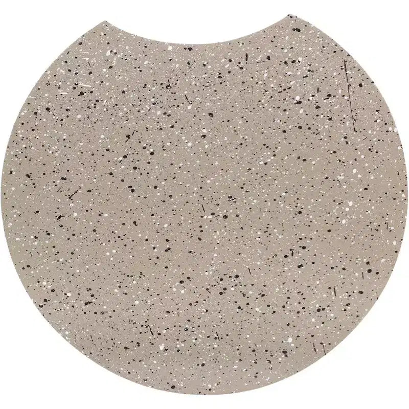 Black Terrazzo Patterned Iron End Table with Modular Design