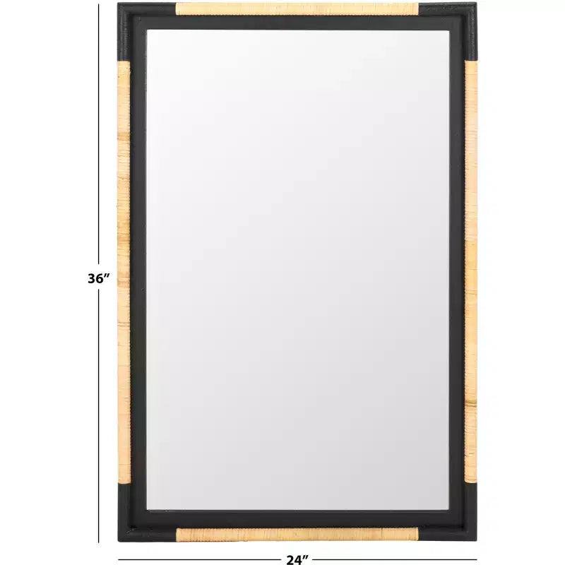 Wall Mirror 23.6 x 36.02 - Natural/Black