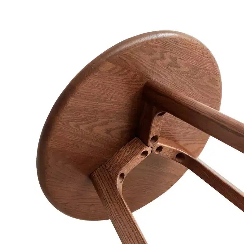 Wooden Round Side Table with Three-Legged Structure and Non-Slip Pads, End Table for Living Room