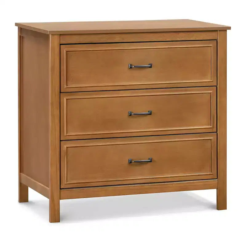 3-Drawer Nursery Dresser, Solid Pine Wood, for Baby & Kids Room