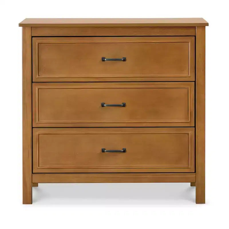 3-Drawer Nursery Dresser, Solid Pine Wood, for Baby & Kids Room