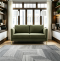 Causeuse moderne en velours côtelé rembourré avec cadre en bois massif, canapé compact pour salon et appartement